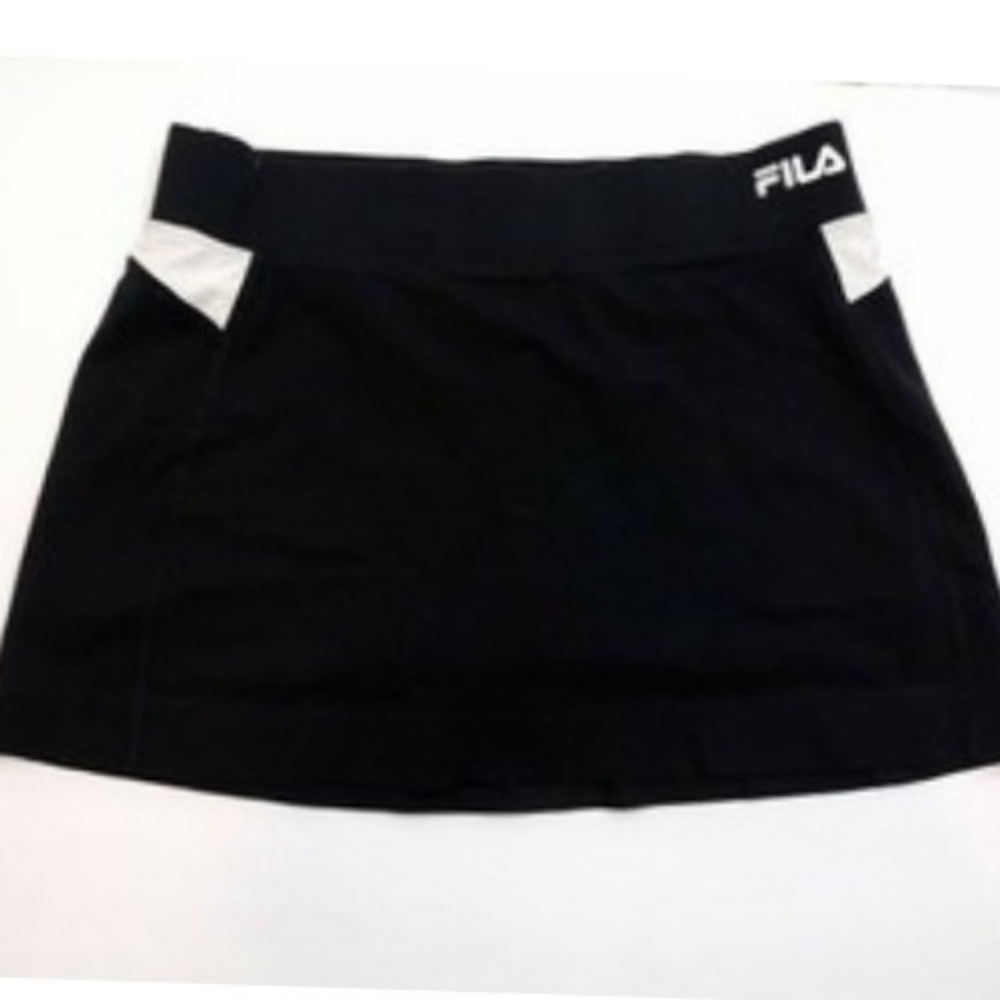 Fila Sport Women's Black & White Tennis Skorts Skirt Shorts Size XL